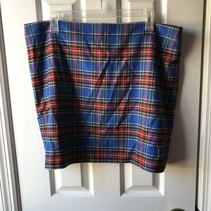🌿 Wool Plaid J Crew Skirt - 14